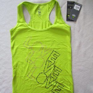 Zumba Women Top XS Green Racerback